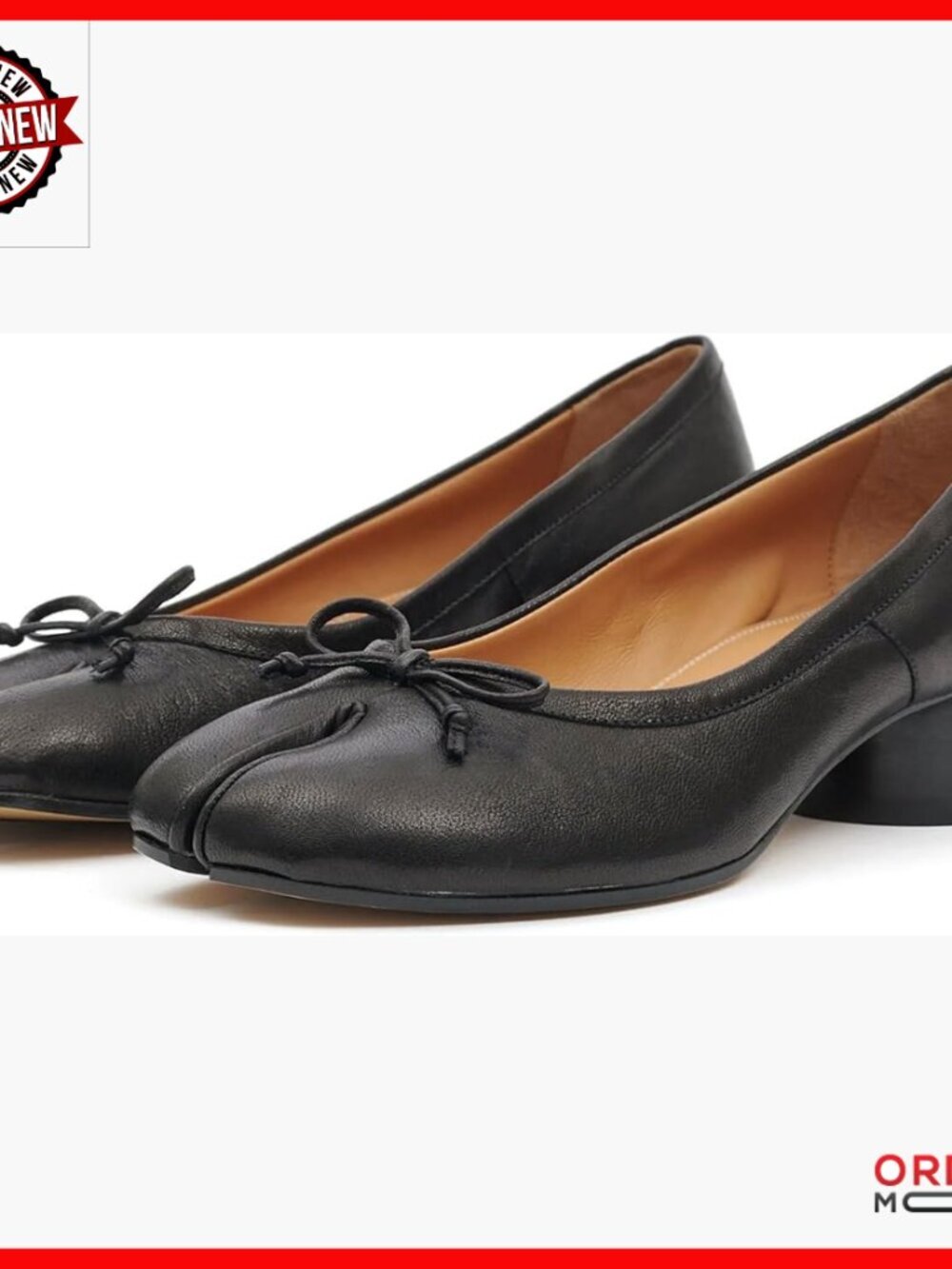 Split Toe Ballet Heels Low Block Heel Pumps Office Wedding Party Shoes